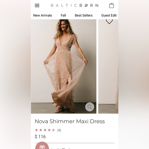 Champagne gown - Picture 2 of 9